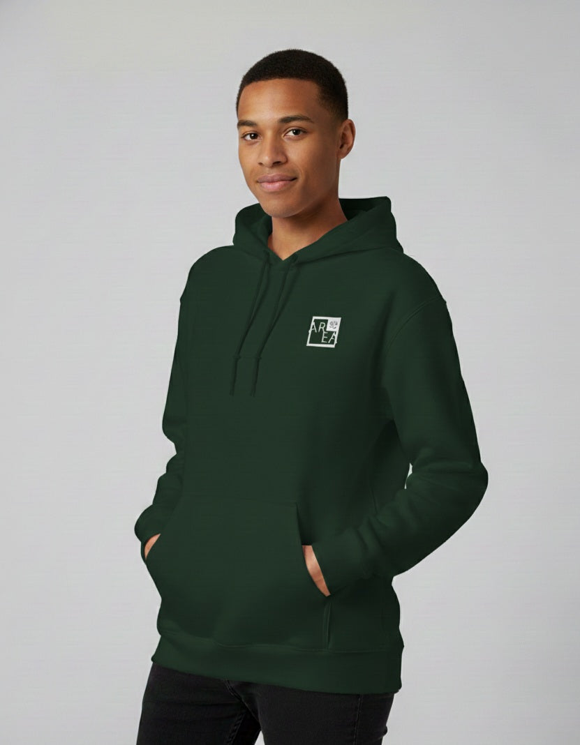 Bottle Green Plain - Unisex Cotton Regular Fit Hoodie