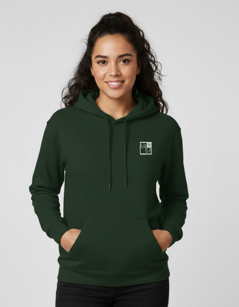 Bottle Green Plain - Unisex Cotton Regular Fit Hoodie