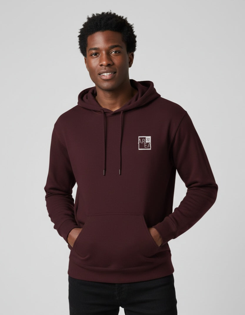 Maroon Plain - Unisex Cotton Regular Fit Hoodie