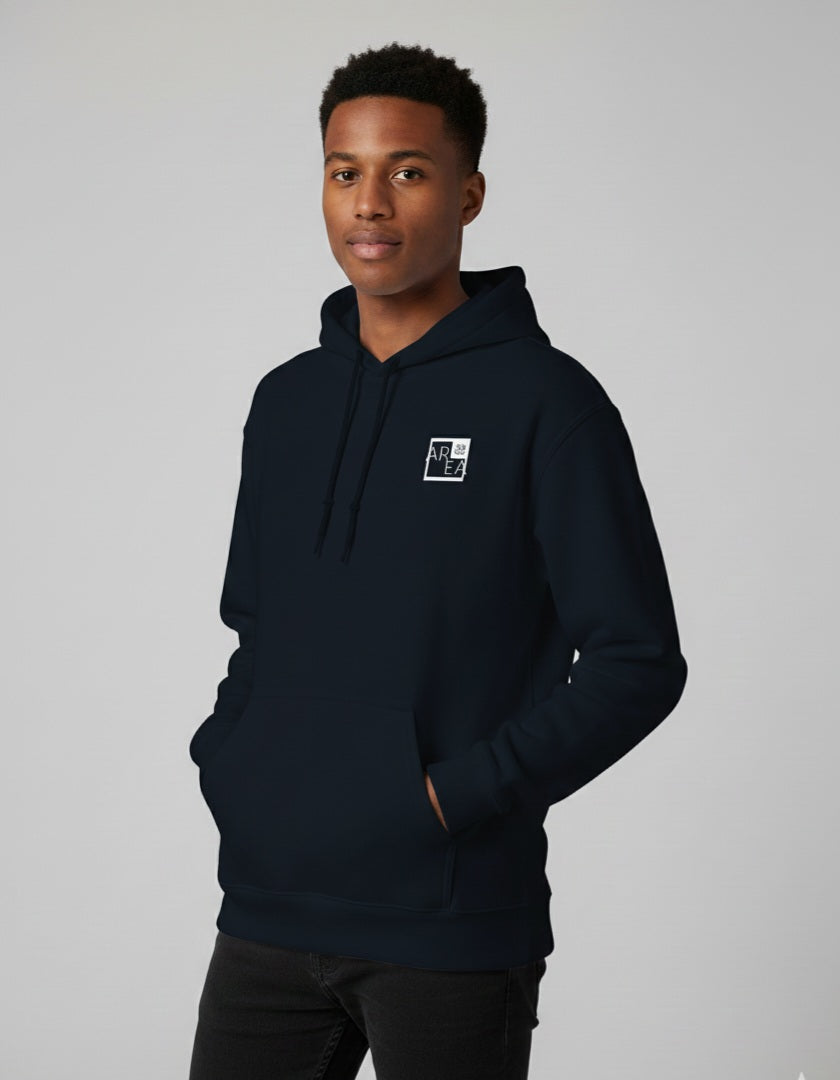 Navy Blue Plain - Unisex Cotton Regular Fit Hoodie