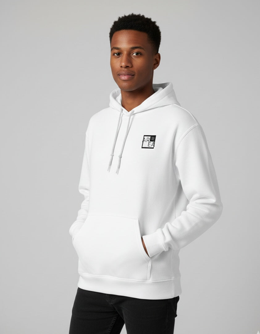 White Plain - Unisex Cotton Regular Fit Hoodie