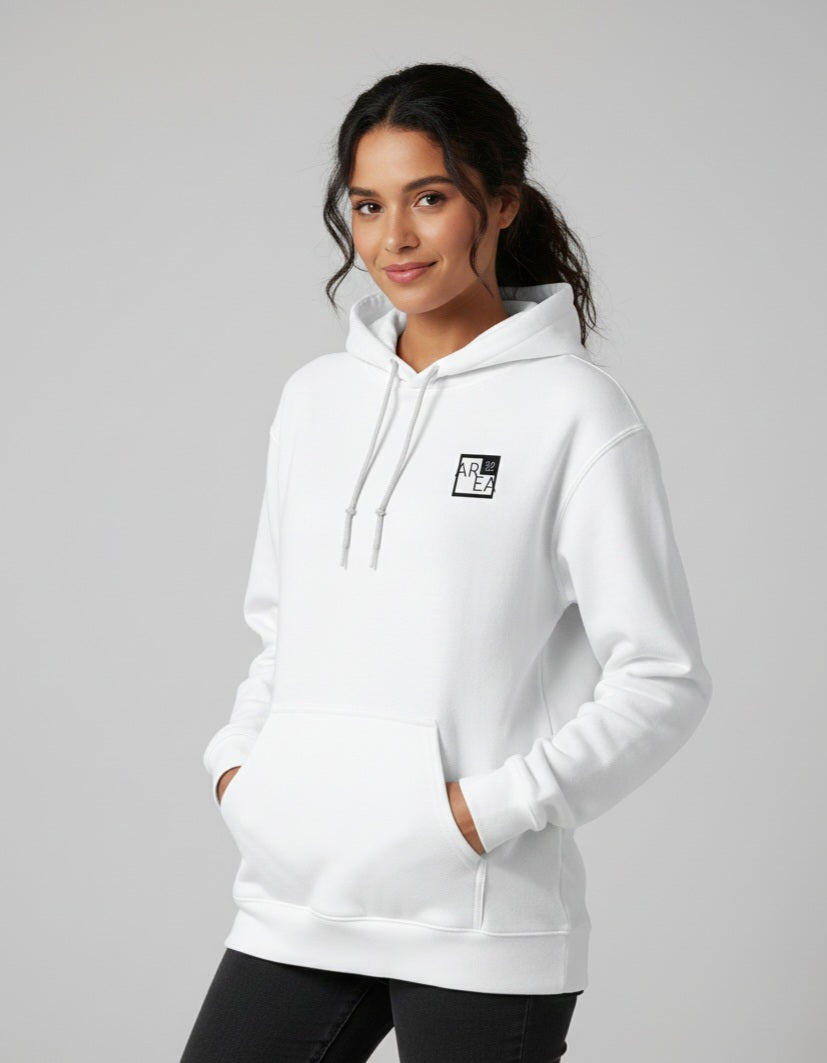 White Plain - Unisex Cotton Regular Fit Hoodie