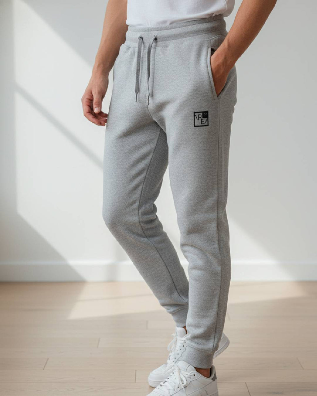 Grey Melange Plain - Unisex Relaxed Cotton Joggers