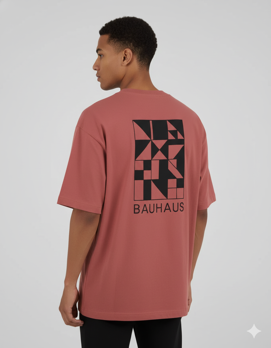 Bauhaus - Unisex Printed Oversized T-Shirt