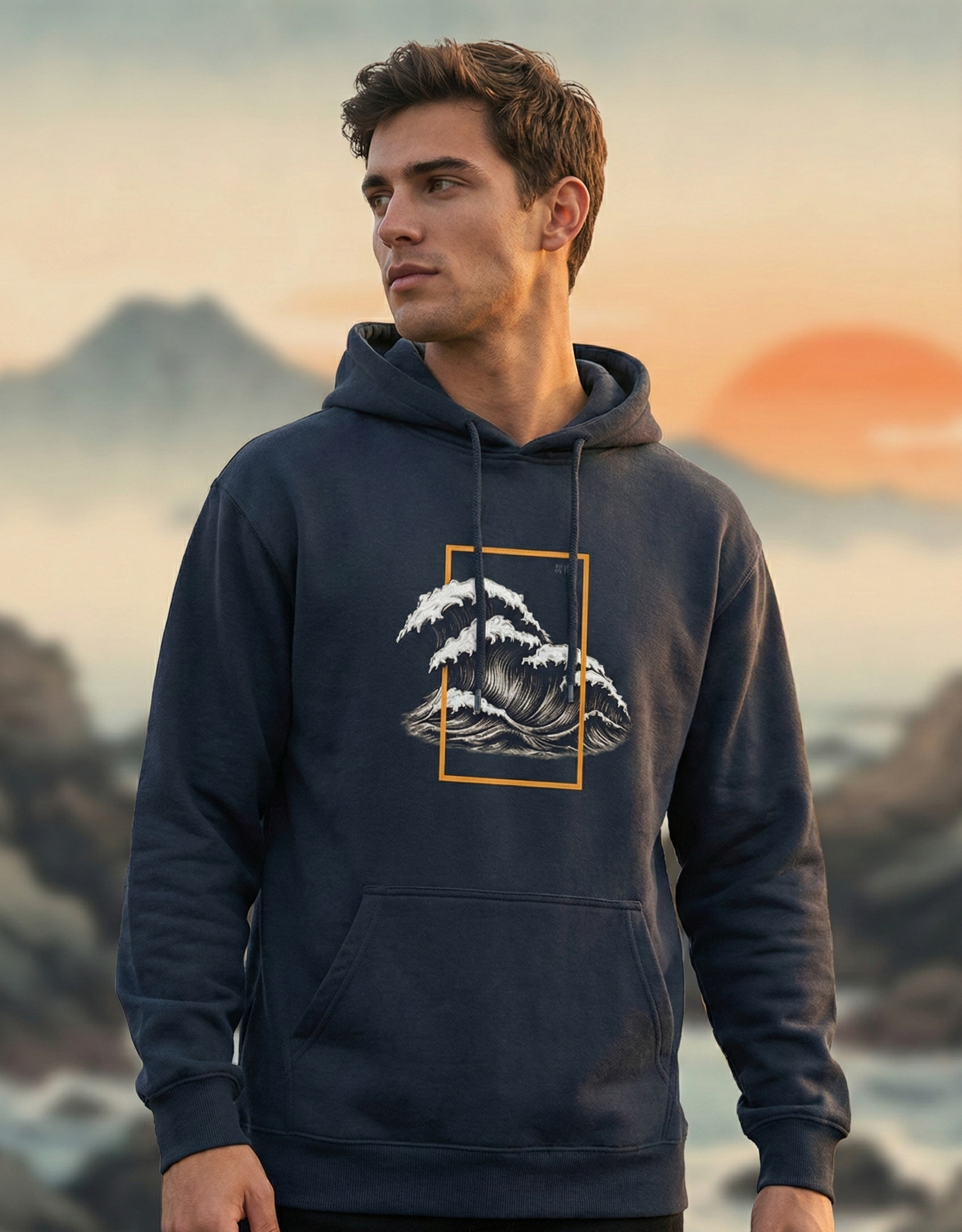 Ocean peace - Unisex Printed Hoodie
