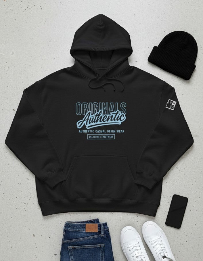 Originals Authentic - Black Unisex Oversized Hoodie